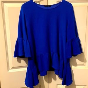 Royal blue blouse